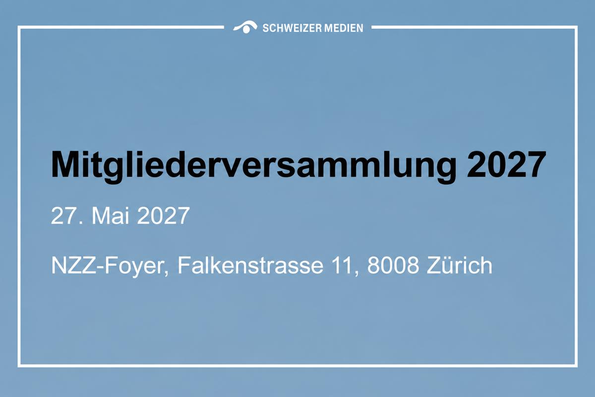 Mitgliederversammlung 2027 NZZ